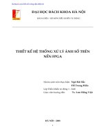 THIẾT kế hệ THỐNG xử lý ẢNH số TRÊN nền FPGA 