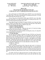 BÁO CÁO Kết quả thực hiện cập nhật Bộ chỉ số theo dõi và đánh giá nước sạch và vệ sinh môi trường nông thôn năm 2014