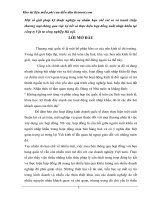 GIẢI PHÁP kỹ THUẬT NGHIỆP vụ NHẰM hạn CHẾ rủi RO và TRANH CHẤP THƯƠNG mại THÔNG QUA VIỆC ký kết và THỰC HIỆN hợp ĐỒNG XUẤT NHẬP KHẨU tại CÔNG TY vật tư CÔNG NGHIỆP hà nội 