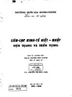 liên lạc kinh tế việt nhật hiện trạng và triển vọng 