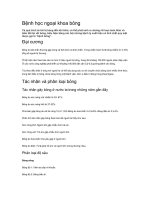 Bệnh học ngoại khoa bỏng