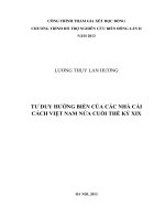 TƯ DUY HƯỚNG BIỂN CỦA CÁC NHÀ CẢI CÁCH VIỆT NAM NỬA CUỐI THẾ KỶ XIX