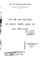 vấn đề đô thị hóa và phát triển kinh tế tại việt nam 