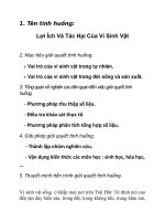 Lợi ích và tác hại của vi sinh vật 