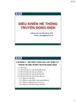 Mô hình toán học trong hệ thống truyền động điện DK TDD   tieng viet