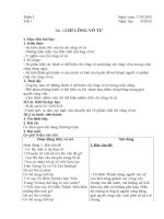 Giáo án công dân 9 tuần 1 đến tuần 11