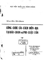 công cuộc cải cách điền địa tại đài loan và phi luật tân 