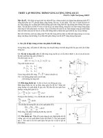 Thiết lập phương trình năng lượng tổng quát