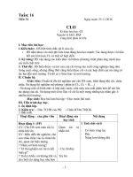 Giáo án hóa 9 tuần 16,17,18