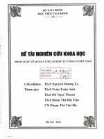 pháp luật về quản lý dự án đầu tư công ở việt nam 