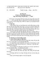 KẾ HOẠCH Tổ chức các hoạt động hưởng ứng Ngày Môi trường Thế giới