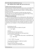 ĐỀ tài QUY TRÌNH CÔNG NGHỆ CHẾ tạo vỏ CON lăn