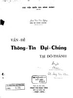 vấn đề thông tin đại chúng tại đô thành 