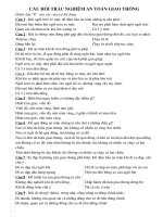 câu hỏi trắc nghiệm an toàn giao thông 