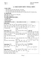 Đại số 8 (tuần 1 đến tuần 6)