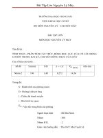 TÍNH TOÁN , PHÂN TÍCH cấu TRÚC, ĐỘNG học, lực, của cơ cấu ĐỘNG cơ đốt TRONG HAI kỳ, CHUYỂN ĐÔNG THỰC của máy