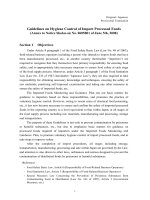 hướng dẫn kiểm tra thực phẩm xuất khẩu nhật bản