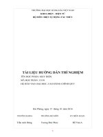 TÀI LIỆU HƯỚNG dẫn THÍ NGHIỆM tên học PHẦN máy điện 