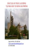 đào tào an toàn lao động tại nhà máy xi măng hải phòng 