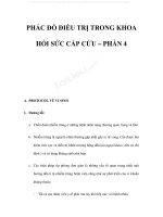 PHÁC đồ điều TRỊ TRONG KHOA hồi sức cấp cứu phần 4 