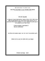 Vi phạm cơ bản hợp đồng theo quy định của Công ước Viên năm 1980 về hợp đồng mua bán hàng hóa quốc tế và định hướng hoàn thiện các quy định có liên quan của pháp luật Việt Nam