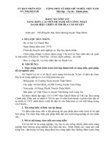 Sáng kiến kinh nghiệm lãnh đạo sản xuất nông nghiệp đi vào chiều sâu