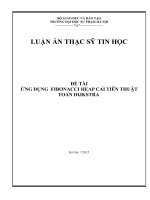 ỨNG DỤNG  FIBONACCI HEAP CẢI TIẾN THUẬT TOÁN DIJKSTRA