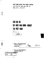 các dự án cơ giới hóa nông nghiệp tại việt nam 