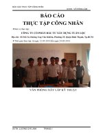 Báo cáo thực tập kỹ thuật bộ môn đường bộ khoa công trình