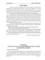 CƠ SỞ LÝ LUẬN CỦA HỆ THỐNG QUẢN LÝ CHẤT LƯỢNG TOÀN DIỆN