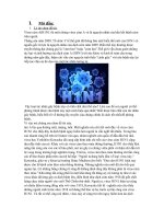 Bài báo cáo tìm hiểu về cúm H1N1 và biện pháp phòng ngừa