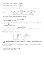 Dap an đề thi cuối kỳ môn học đk số