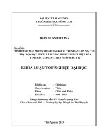 Tình Hình Mắc Một Số Bệnh Sản Khoa Trên Đàn Lợn Nái Tại Trại Lợn Đạt Thúy, Xã Lương Phong, Huyện Hiệp Hòa, Tỉnh Bắc Giang Và Biện Pháp Điều Trị