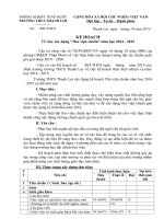 KẾ HOẠCH Về việc xây dựng Thư viện chuẩn năm học 2014 2015