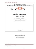 thuyết minh thiết kế cầu dầm bản rỗng