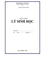 THỰC HÀNH LÝ SINH HỌC
