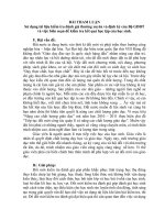 BÀI THAM LUẬN Sử dụng tài liệu kiểm tra đánh giá thường xuyên và định kỳ và việc biên soạn đề kiểm tra kết quả học tập của học sinh