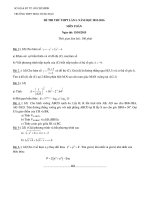 free đề thi thử môn toán thpt trần hưng đạo lần 1 