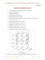Tính toán thiết kế kết cấu bằng chương trình SAP2000 khung không gian 