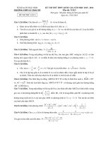 free đề thi thử môn toán trường thpt lý thái tổ lần 2 