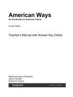 American ways  an introduction to american culture