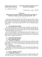 KẾ HOẠCH Phối hợp giữa Trường THCS Thạnh Lợi và Hội khuyến học Xã Thạnh Lợi về thực hiện các nhiệm vụ mục tiêu giáo dục