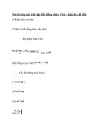 Tuyển tập các bài tập bất đẳng thức côsi