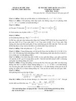 free đề thi thử môn toán trường thpt hien da 