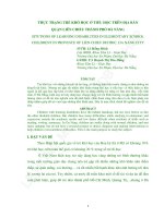 Thực trạng trẻ khó học ở các trường tiểu học trên địa bàn quận liên chiểu TP đà nẵng (TT) 