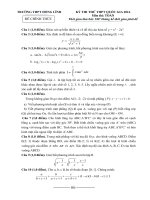 free đề thi thử môn toán trường thpt hồng lĩnh 