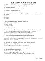 Đề cương Giáo dục Quốc Phòng năm 1 năm 2016