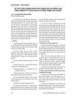 Các tiêu chuẩn khảo sát , đánh giá và phân loại tình trạng kỹ thuật nhà và công trình xây dựng