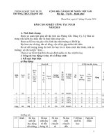 Báo cáo sơ kết công tác phổ cập năm 2015 2016