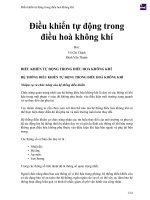 Điều khiển tự  động trong điều hoà không khí